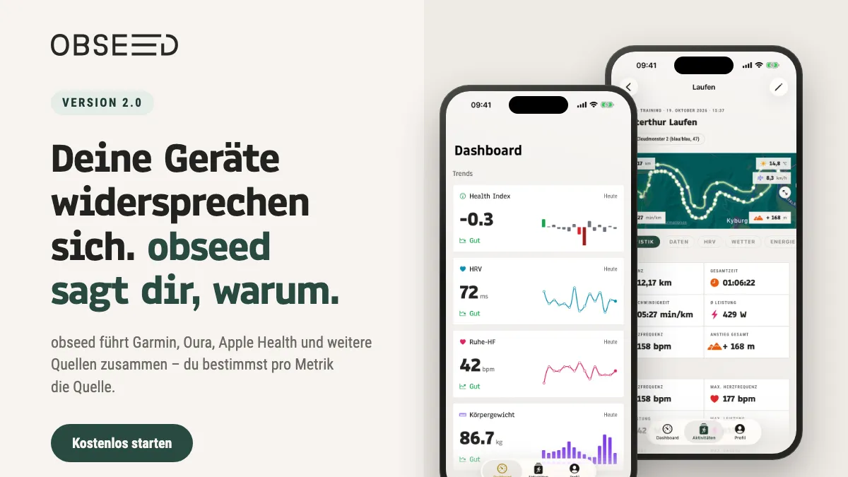 Garmin, Oura, Apple Health: Drei Zahlen für dieselbe Nacht